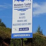 Hidden lake campground resort
