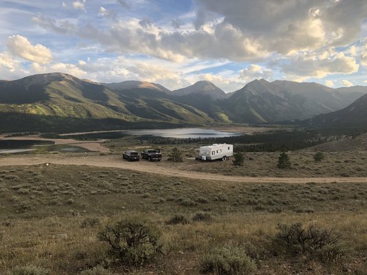 Twin Lakes View Dispersed Camping