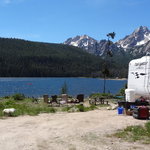 Lake view campground
