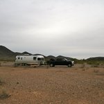Painted rock petroglyph site campground