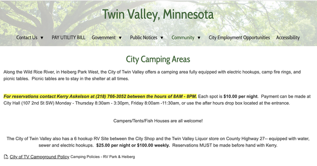 Twin Valley City RV Park photo 2