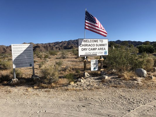 Chiriaco Summit-Patton Museum Dry Camp Area